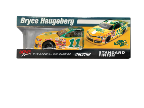 Bryce Haugeberg race car replica inside of box